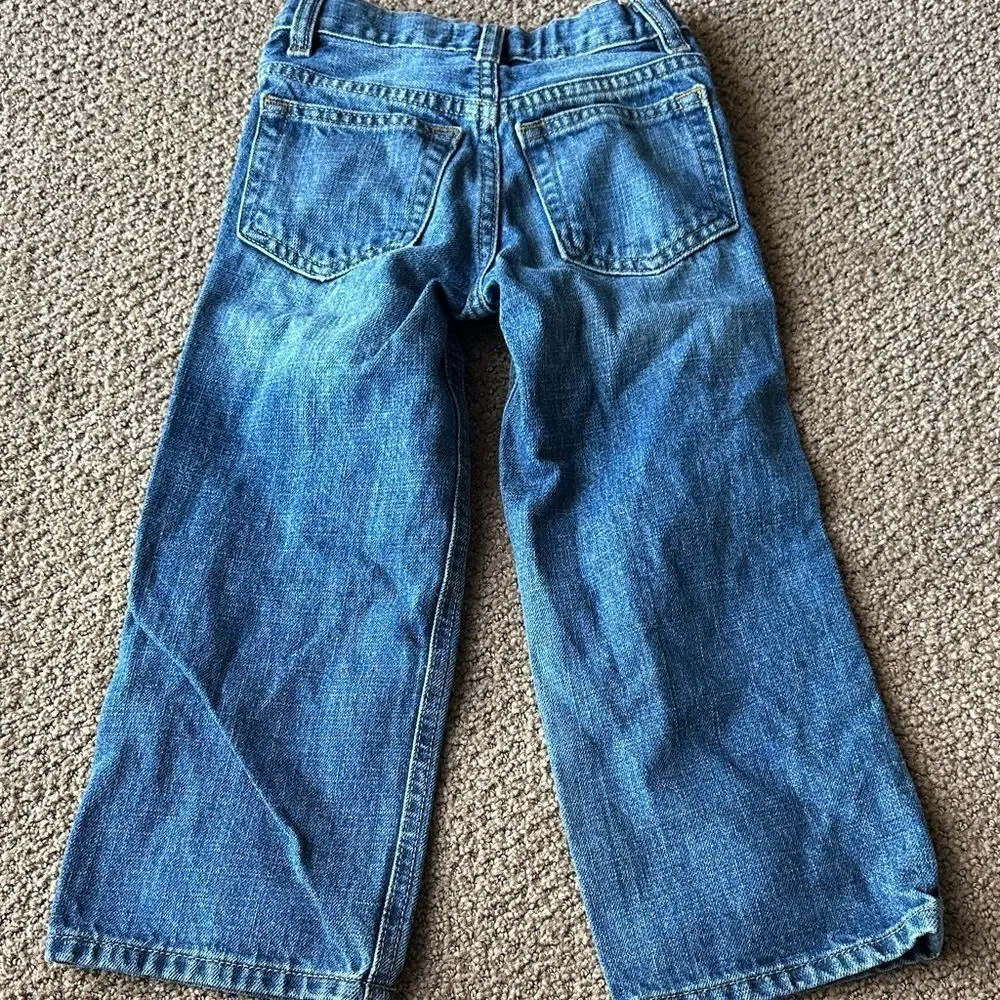 Baby GAP Kids Set of Three Blue Denim Adjustable Waist Jeans Size 4/4T